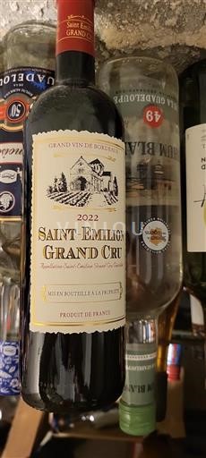 Bordeaux Saint-Émilion Grand Cru Grand Cru Saint-Émilion 2022