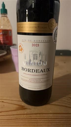 Bordeaux La Cave Augustin Florent 2023