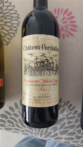 Bordeaux Côtes-de-Blaye Château Pardaillan 1999