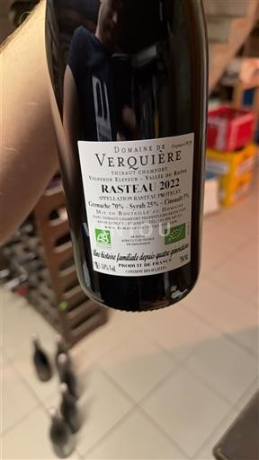Rhône Valley Rasteau Domaine Verquière 2022
