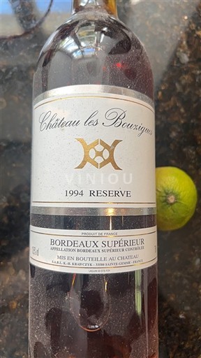 Bordeaux Bordeaux Supérieur Château Les Bourguets Réserve 1994