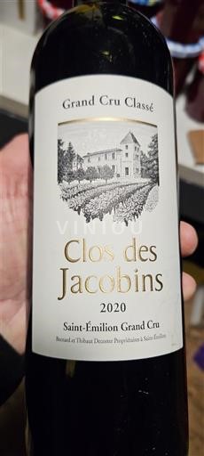 Burdeos Saint-Émilion Gran Cru Grand Cru Classé Clos des Jacobins 2020