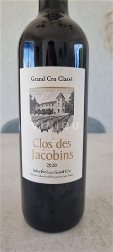 Bordeaux Saint-Émilion Grand Cru Grand Cru Classé Clos des Jacobins 2020