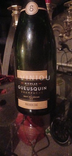 Champagne Šampanské Premier Cru Nicolas Gueusquin Brut Millésimé Neročník