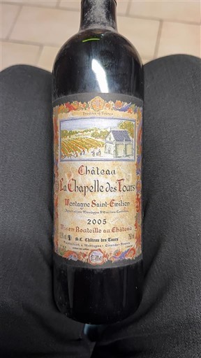 Bordeaux Montagne-saint-émilion Château La Chapelle des Tours 2005
