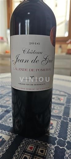 Bordeaux Lalande-de-pomerol Château Jean de Gué 2016