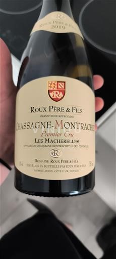 Borgonha Chassagne-Montrachet Premier Cru Roux Père & Fils Les Macherelles 2019