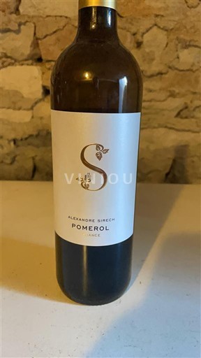 Bordeaux Pomerol Alexandre Sirech 2019