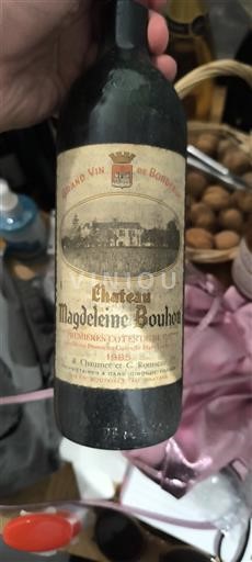Bordeaux Blaye-côtes-de-bordeaux Château Magdeleine Bouhou 1985