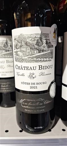 Burdeos Côtes-de-bourg Château Bidou 2021