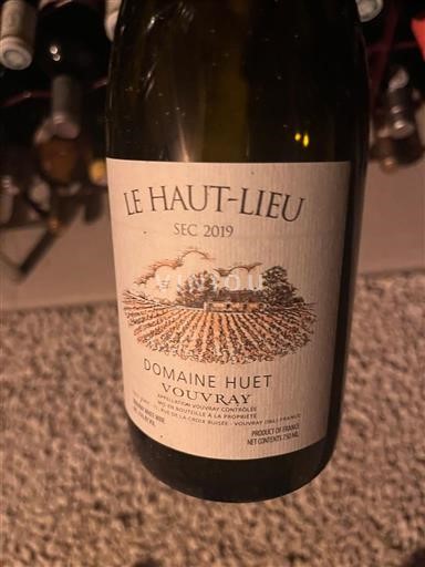 Loirevallei Vouvray Domaine Huet Le Haut-Lieu 2019