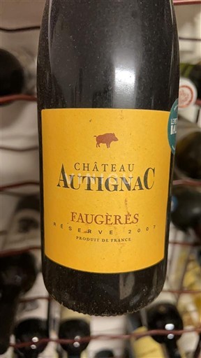 Languedoque Faugères Château Autignac Réserve 2007