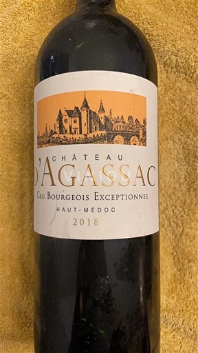 Bordeaux Haut-Médoc Château Agassac 2018