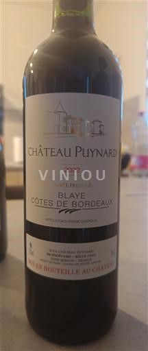 Bordeaux Blaye-Côtes-de-Bordeaux Château Puynard Prestige 2022