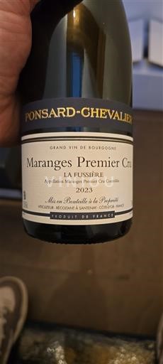 Bourgogne Maranges Premier Cru Ponsard-Chevalier La Fussière 2023
