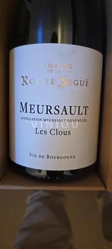Burgundy Meursault Domaine La Roche Aiguë Les Clous 2023