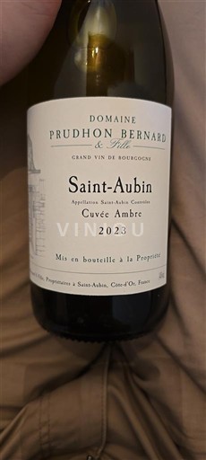 Bourgogne Saint-Aubin Domaine Prudhon Bernard et Fils Ambre 2023