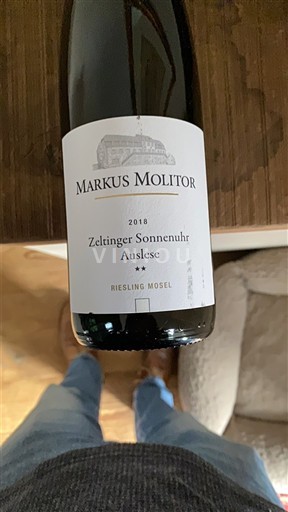Moseldalen Mosel Markus Molitor Zeltinger Sonnenuhr Auslese 2018