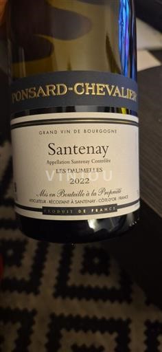 Burgundy Santenay Ponsard-Chevalier Les Daumelles 2022
