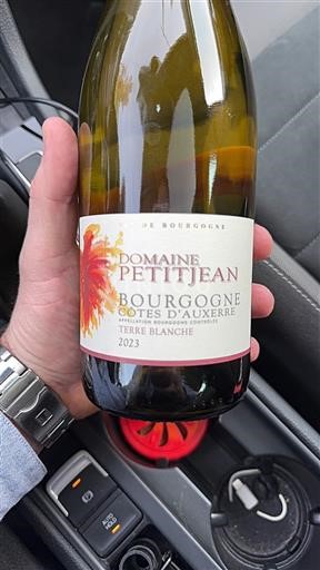 Bourgogne Bourgogne Côtes d'Auxerre Domaine Petitjean Terre Blanche 2023