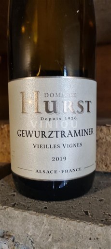 Alsace Gewurztraminer Domaine Hurst Vieilles Vignes 2019