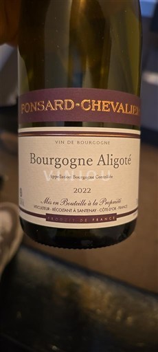 Borgogna Borgogna Aligoté Ponsard-Chevalier 2022