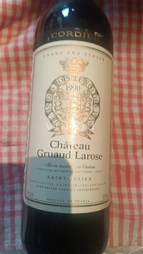 Bordeaux Saint-Julien Grand Cru Château Gruaud Larose 1990