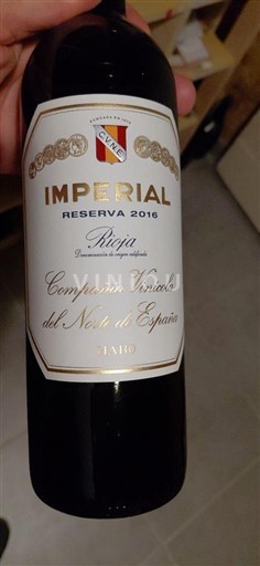 La Rioja Rioja Compañía Vinícola del Norte de España Imperial Reserva 2016