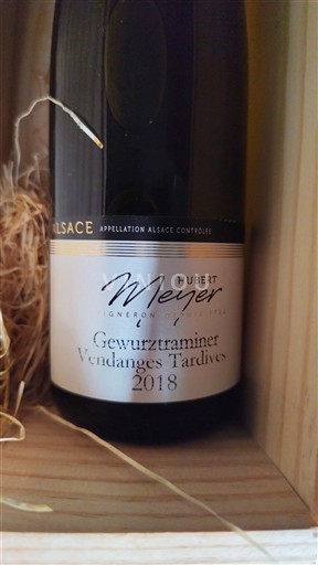 Alsace Vendanges Tardives Hubert Meyer Gewurztraminer Vendanges Tardives 2018