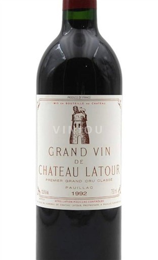 Bordeaux Pauillac Grand Cru Château Latour Grand Vin de Château Latour 1992