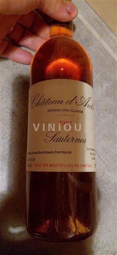 Bordeaux Sauternes Château Arche 2002