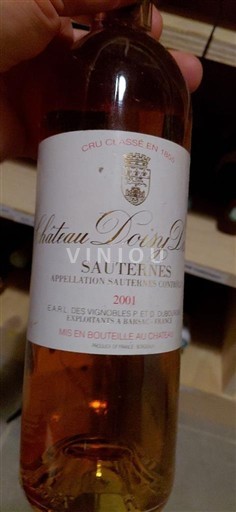 Bordeaux Sauternes Château Doisy-Daëne 2001