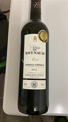 Bordeaux Bordeaux Supérieur Château Reynaud Merlot 2022