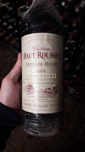 Bordoja Côtes-de-bourg Château Haut Rousset Vieilles Vignes 2004