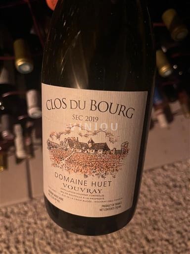 Wines Blanc sec Clos du Bourg Domaine Huet 2019 France Loire Valley Vouvray AOC