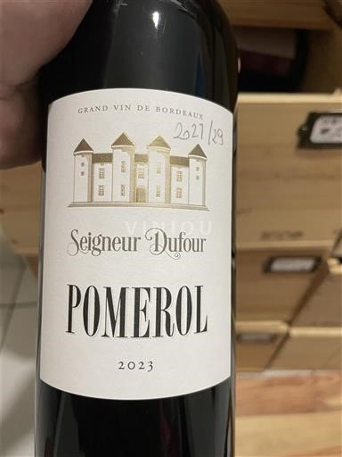 Bordeaux Pomerol Seigneur Dufour 2023