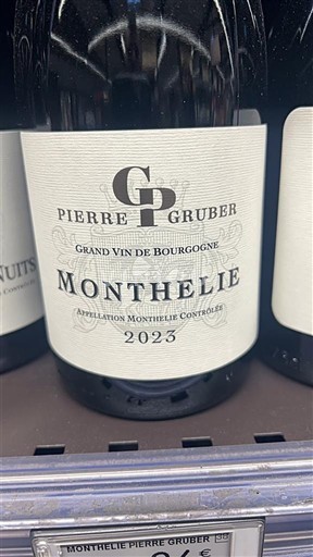 Bourgogne Monthélie Pierre Gruber 2023