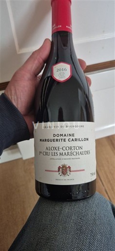 Vin Rouge sec 1er Cru Les Maréchaudes Domaine Marguerite Carillon 2016 France Bourgogne Aloxe-Corton AOC Premier Cru
