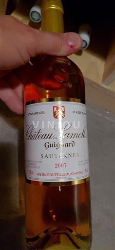 Bordeaux Sauternes Château Lamothe Guignard 2007