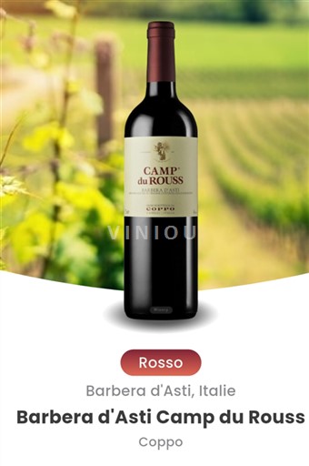 Piemonte Barbera d'Asti Coppo Camp du Rouss 2021