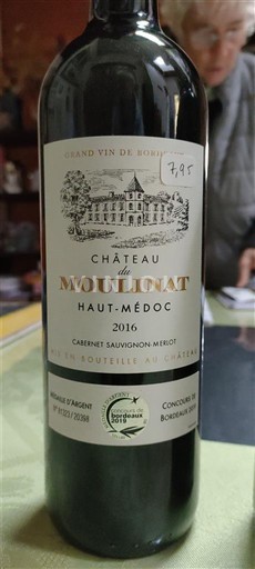 Bordeaux Haut-Médoc Château Moulin 2016