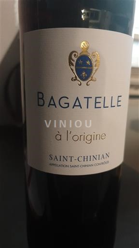 Vin Rouge sec à l'origine Bagatelle 2023 France Languedoc Saint-Chinian AOC hve