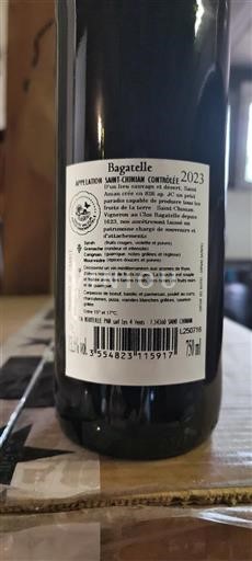 Langvedok Saint-Chinian Bagatelle à l'origine 2023