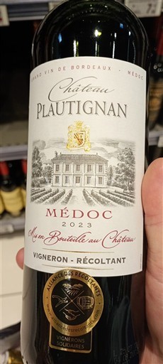 Bordeaux Médoc Château Plautignan 2023
