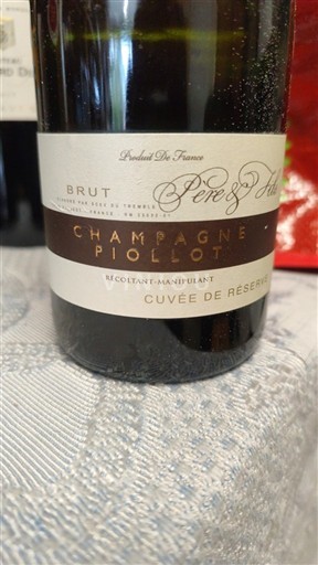 Champaña Champán Champagne Piollot de Réserve Sin añada