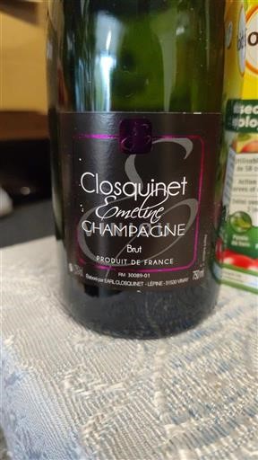 Champagne Šampanské Closquinet Emeline Neročník