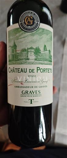 Bordeaux Graves Château Portets 2022