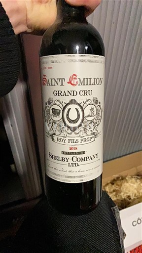 Bordeaux Saint-Émilion Grand Cru Grand Cru Shelby Company Ltd 2018