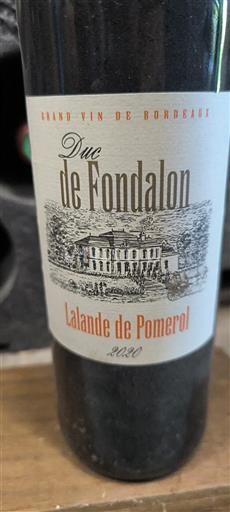 Bordeaux Lalande-de-Pomerol Duc de Fondalon 2020