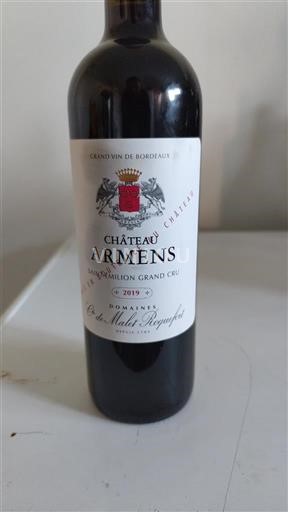 Bordeaux Saint-Émilion Grand Cru Grand Cru Château Armens 2019